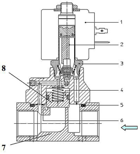 elektromagnitnyy klapan ode 4966K0Q120 chertez