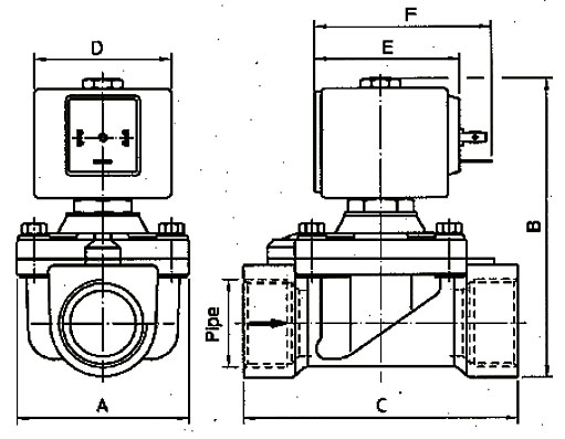 Размеры электромагнитного клапана ODE 21H14KOV250 elektromagnitnyy klapan ode 21H14KOV250 razmery