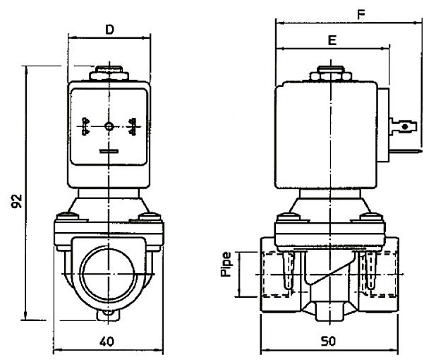 Размеры электромагнитного клапана ODE 21H7KV120 elektromagnitnyy klapan ode 21h7kv120 razmery