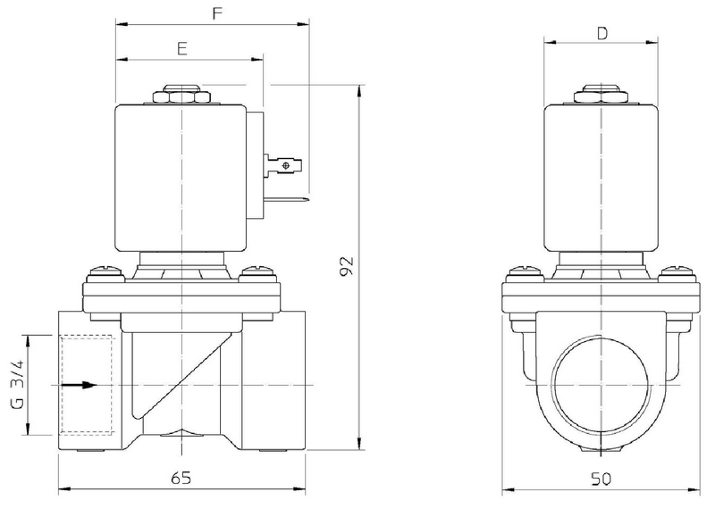 Размеры электромагнитного клапана ODE 21H9KV180 elektromagnitnyy klapan ode 21h9kv180 razmery