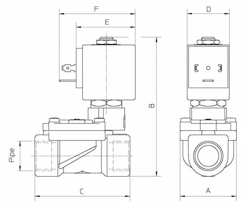 elektromagnitnyy klapan ode 21wa4koe130 razmery
